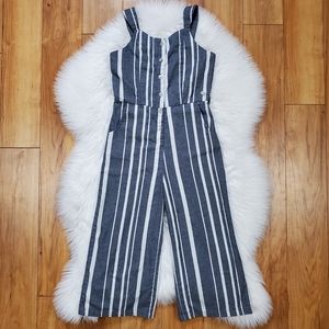 Bebe Girls Striped Jumpsuit 10/12